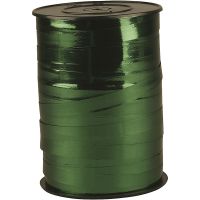 Gavebånd, B: 10 mm, blank, metal grøn, 250 m/ 1 rl.