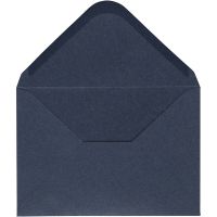 Kuvert, kuvert str. 11,5x16 cm, 110 g, blå, 10 stk./ 1 pk.