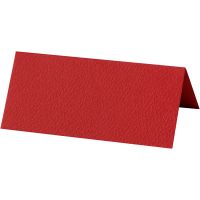 Bordkort, str. 9x4 cm, 220 g, rød, 10 stk./ 1 pk.