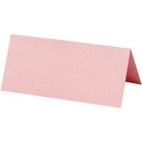 Bordkort, str. 9x4 cm, 220 g, lyserød, 10 stk./ 1 pk.