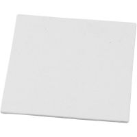 Malerplade, str. 12,4x12,4 cm, 280 g, hvid, 1 stk.