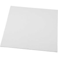 Malerplade, str. 30x30 cm, 280 g, hvid, 10 stk./ 1 pk.