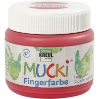 Mucki Fingermaling, rød, 150 ml/ 1 ds.