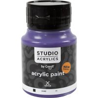 Creall Studio akrylmaling, dækkende, violet (25), 500 ml/ 1 fl.