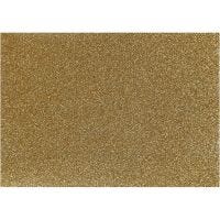 Strygestof, A5, 148x210 mm, glitter, guld, 1 ark