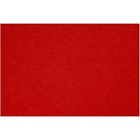 Hobbyfilt, 42x60 cm, tykkelse 3 mm, rød, 1 ark