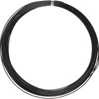 Bonzaitråd, rund, tykkelse 1 mm, sort, 16 m/ 1 rl.