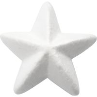 Stjerne, B: 11 cm, hvid, 25 stk./ 1 pk.