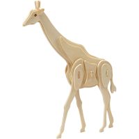 3D konstruktionsfigur, giraf, str. 20x4,2x25 cm, 1 stk.