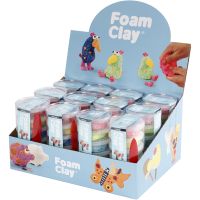 Foam Clay®, glitterfarver, metallicfarver, 12 sæt/ 1 pk.