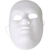 Fastelavnshelmasker, str. 24x15 cm, 12 stk./ 1 pk.