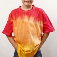 Dip'n dye og batik på T-shirt