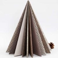Foldet juletræ i designpapir fra Vivi Gade