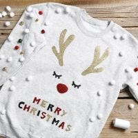 Sjov julesweater med bjældeklang