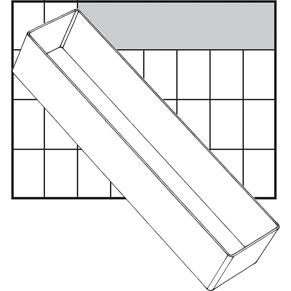 Basisindsats, nr. A8-3, H: 47 mm, str. 235x55 mm, 1 stk.