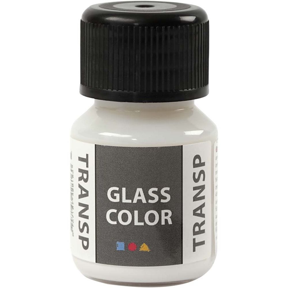 Glass Color Transparent, hvid, 30 ml/ 1 fl.