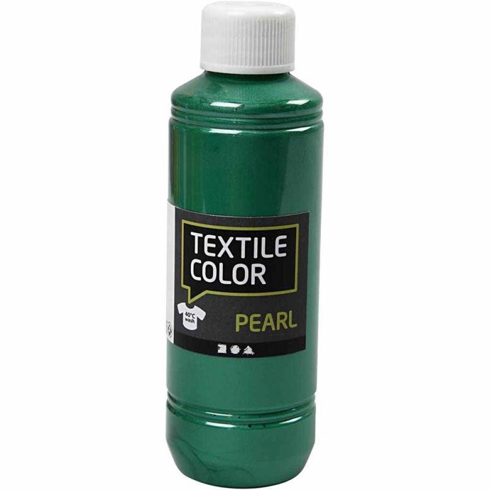Textile Color, perlemor, grøn, 250 ml/ 1 fl.