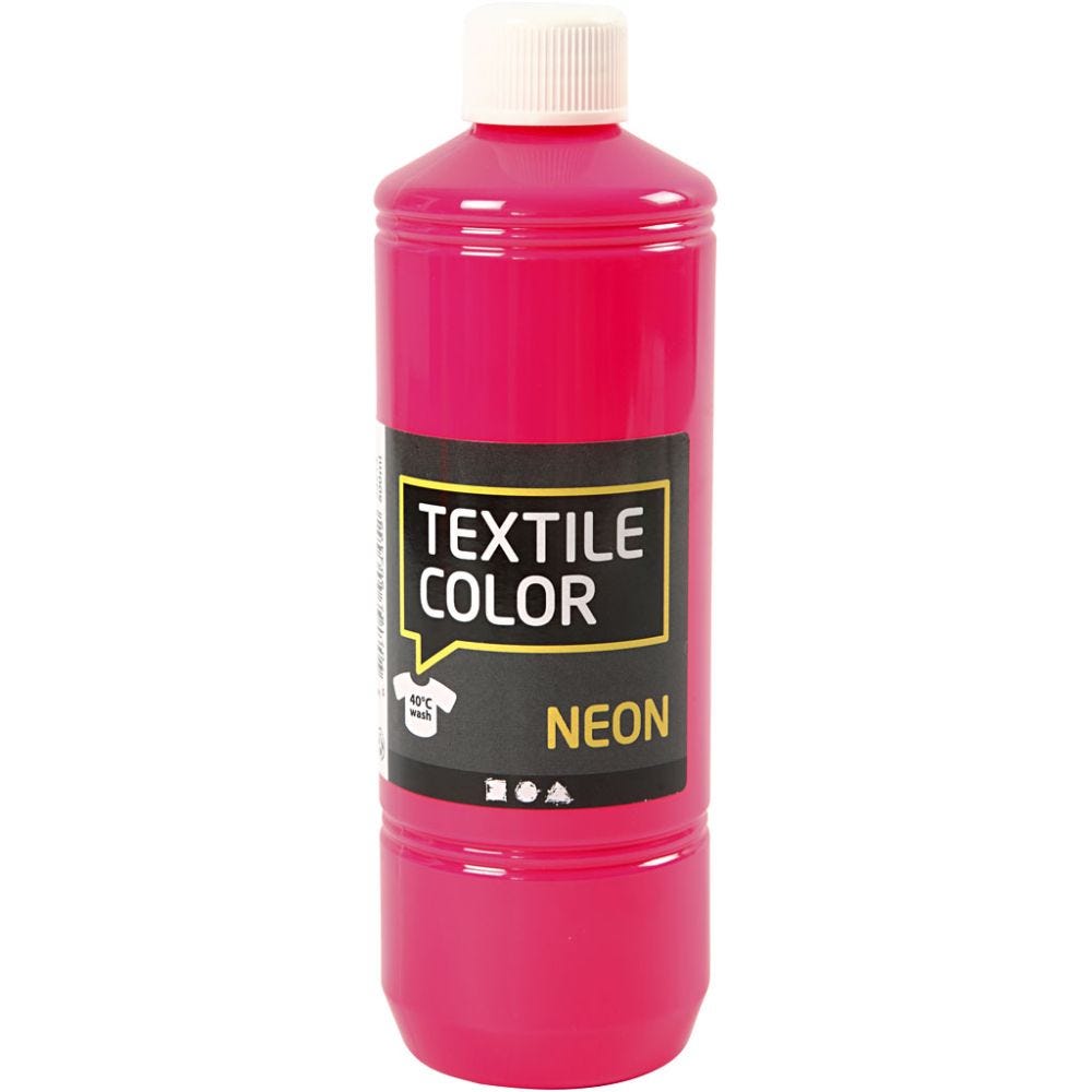 Textile Color, neon pink, 500 ml/ 1 fl.