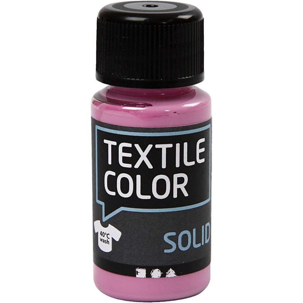 Textile Solid, dækkende, pink, 50 ml/ 1 fl.