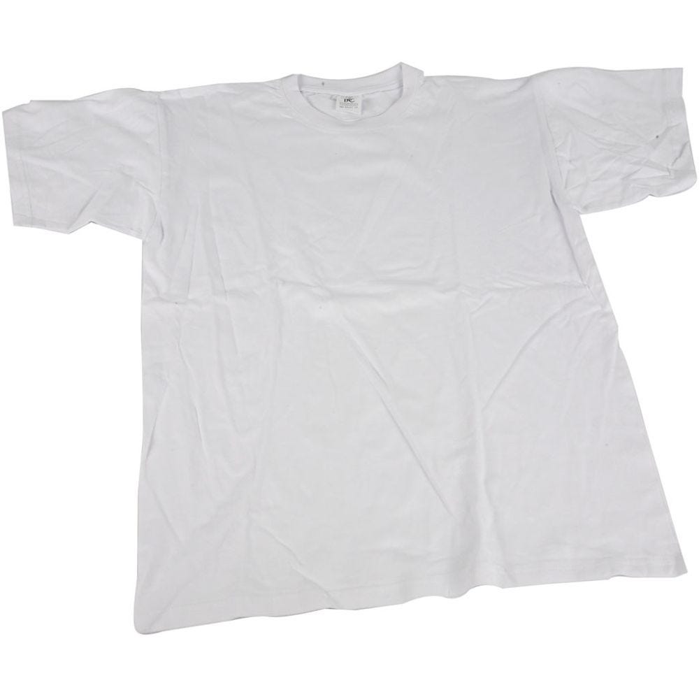 emulering Panda Rejse T-shirt, B: 55 cm, Large , Rund Hals, Hvid, 1 Stk. | Varenr: 47214 - CChobby