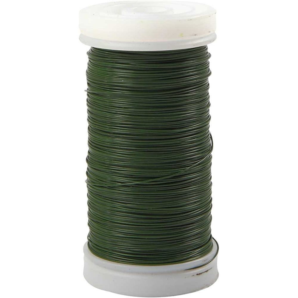 Myrtetråd, tykkelse 0,31 mm, 100 g, grøn, 160 m/ 1 rl.