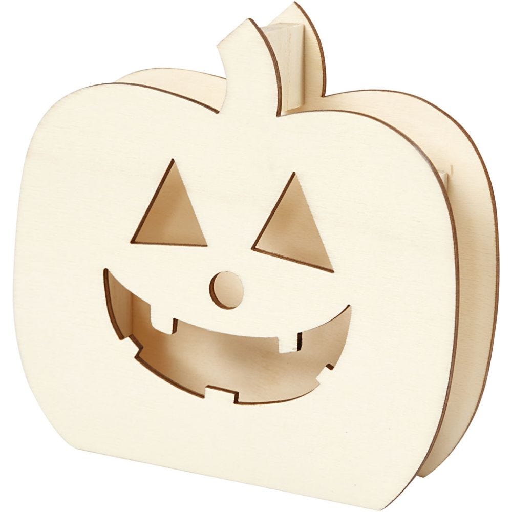 Halloweenfigur, Græskarhoved, H: 13 cm, D: 3 cm, B: 13,5 cm, 1 stk.