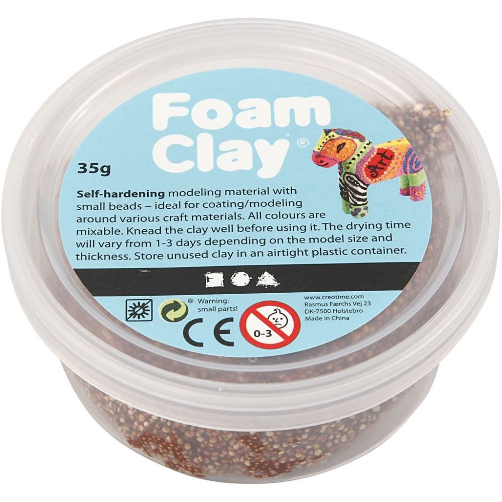 Foam Clay®, brun, 35 g/ 1 ds.