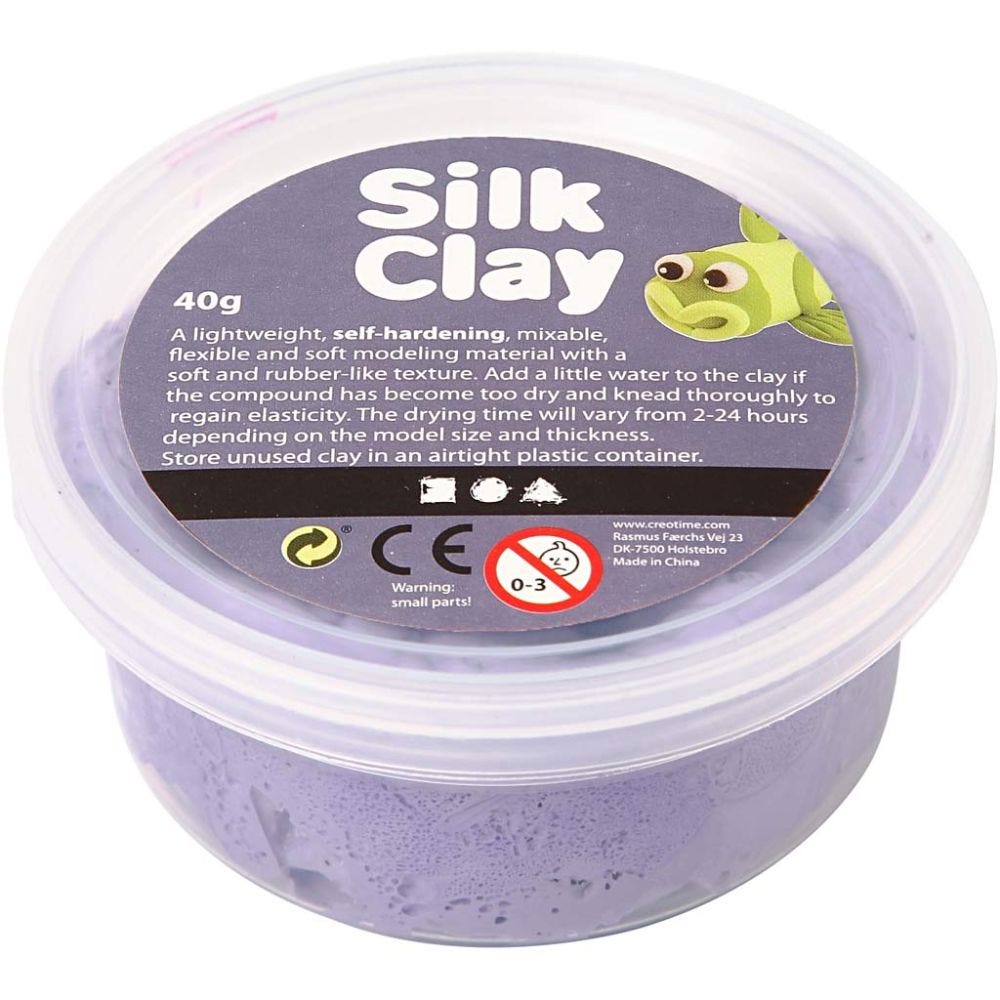 Silk Clay®, lilla, 40 g/ 1 ds.