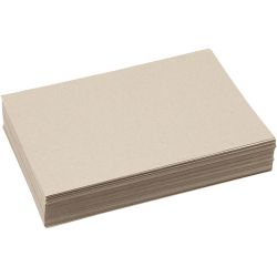 Karton, A4, ark 210x297 mm, 225 g, gr&aring; brun, 125 ark/ 1 pk.