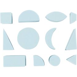 Mosgummistempler, H: 25 mm, str. 15-30 mm, 12 stk./ 1 pk.