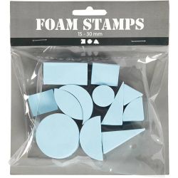 Mosgummistempler, H: 25 mm, str. 15-30 mm, 12 stk./ 1 pk.