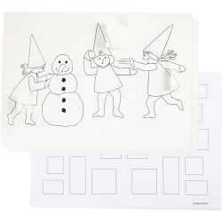 Julekalender med nisser i sneboldkamp