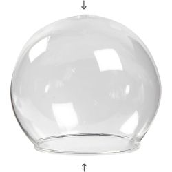 Kugleformet glasklokke