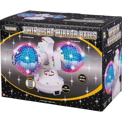 Dobbelt Diskokugle med LED lys