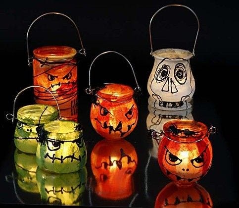Uhyggelige halloween lanterner