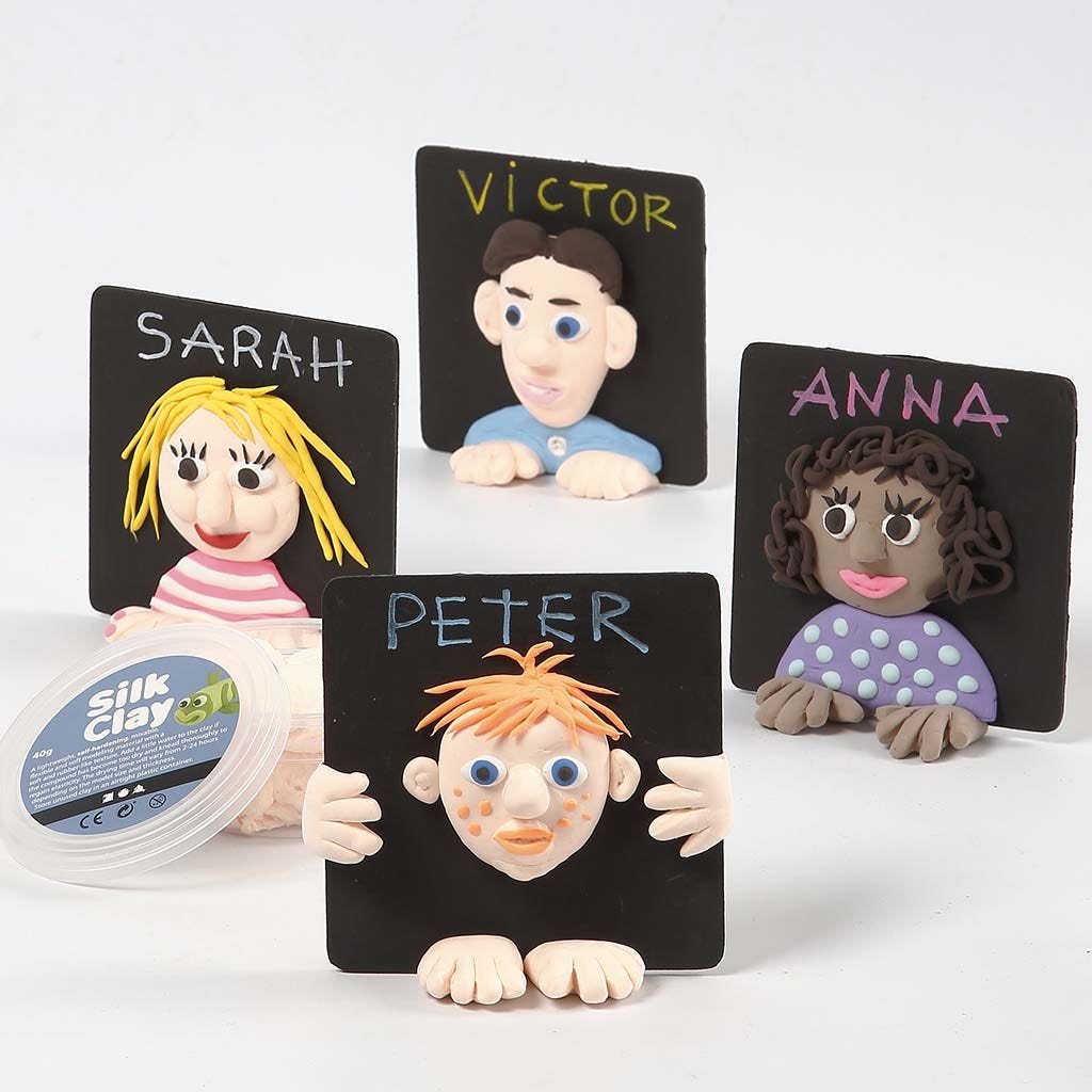 3D portræt i Silk Clay på maleplade