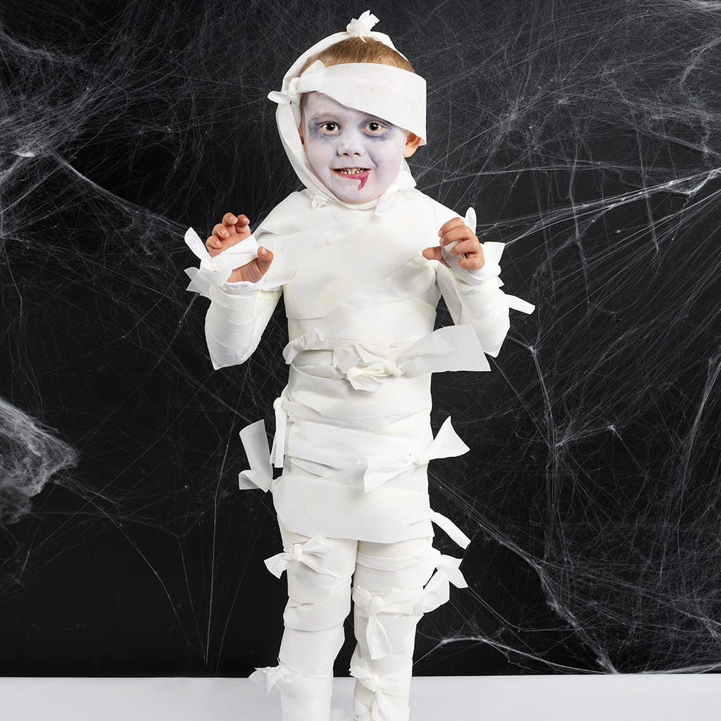 Hjemmelavet mumie kostume til Halloween
