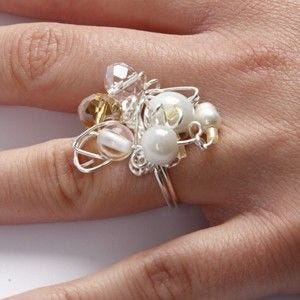 Viklet fingerring i sterlingsølv