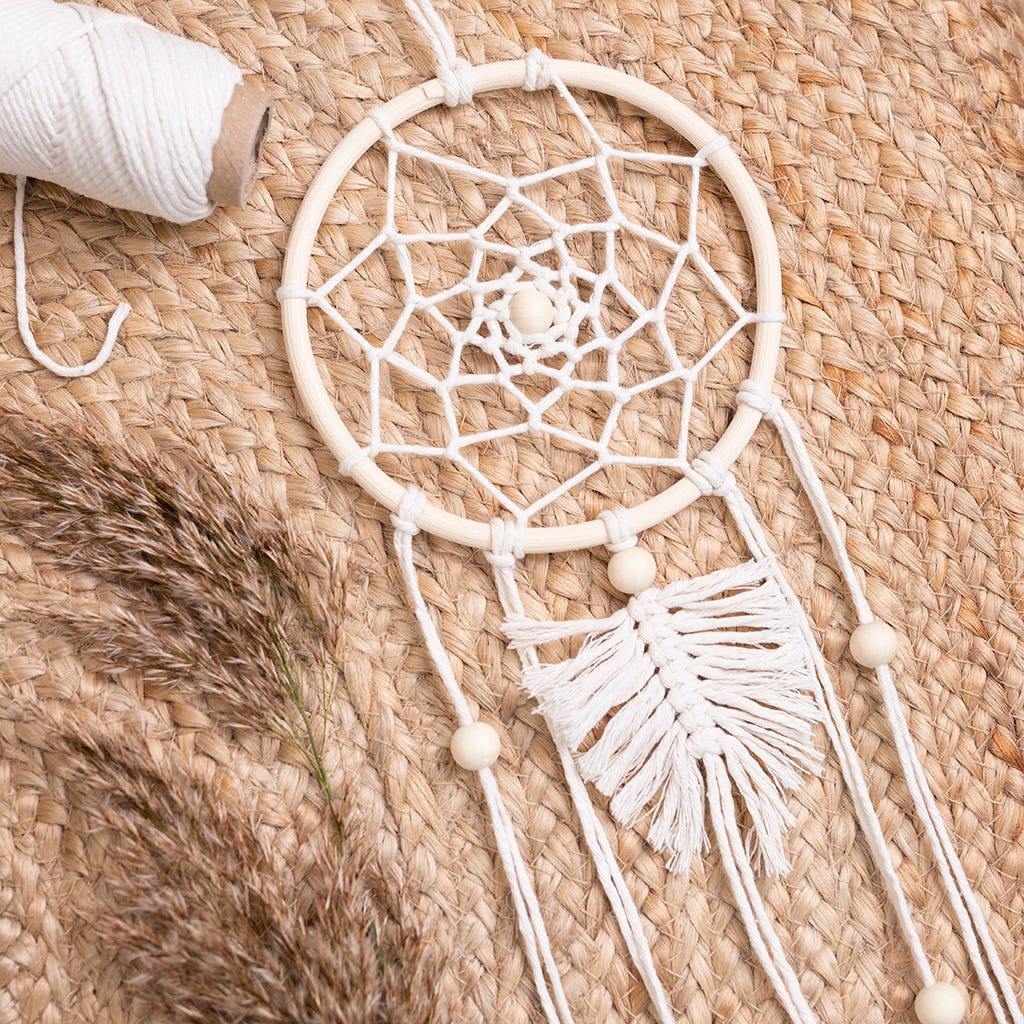 Hjemmelavet af macramé