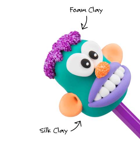 Silk Clay kan bruges sammen med Foam Clay